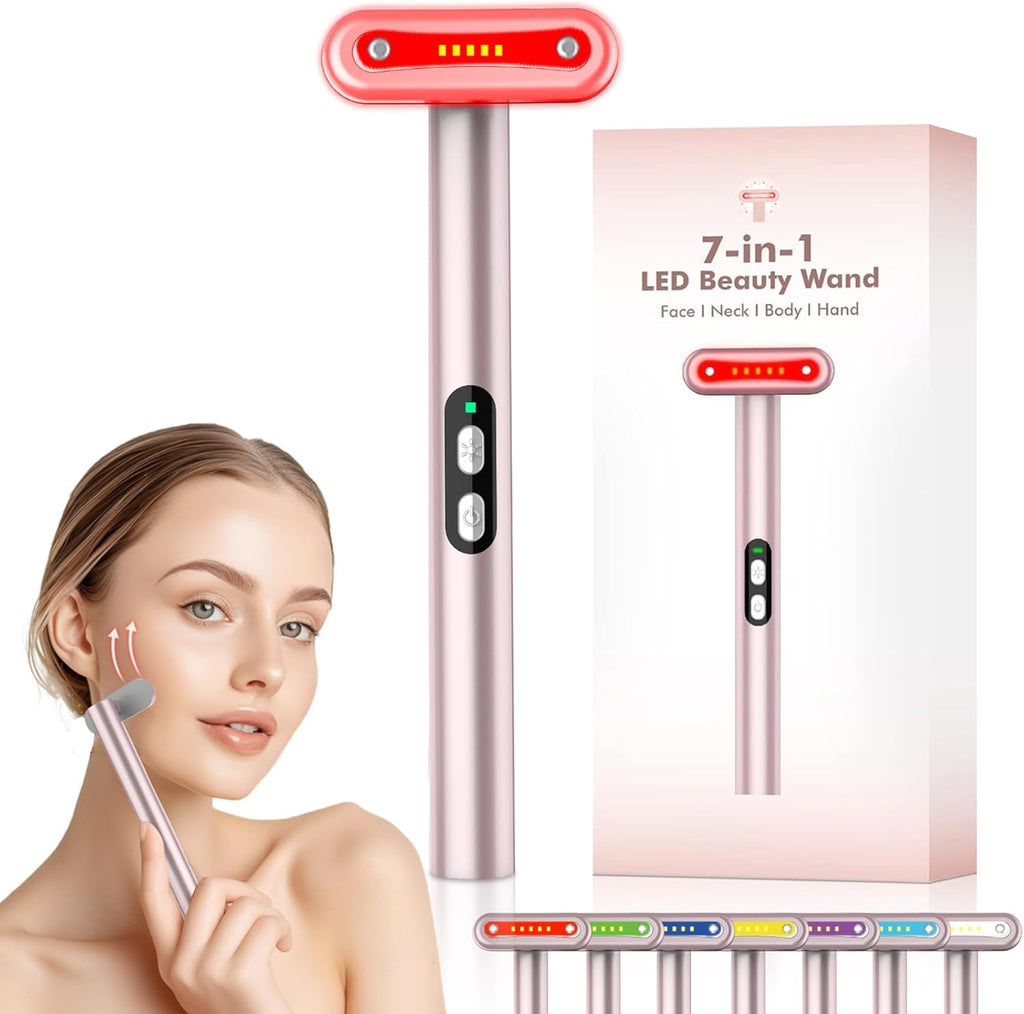 Red-Light-Therapy-Wand, appareil de massage facial